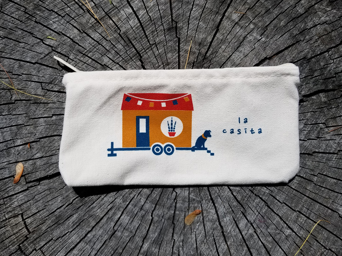 La Casita Tiny House | Zippered Pouch